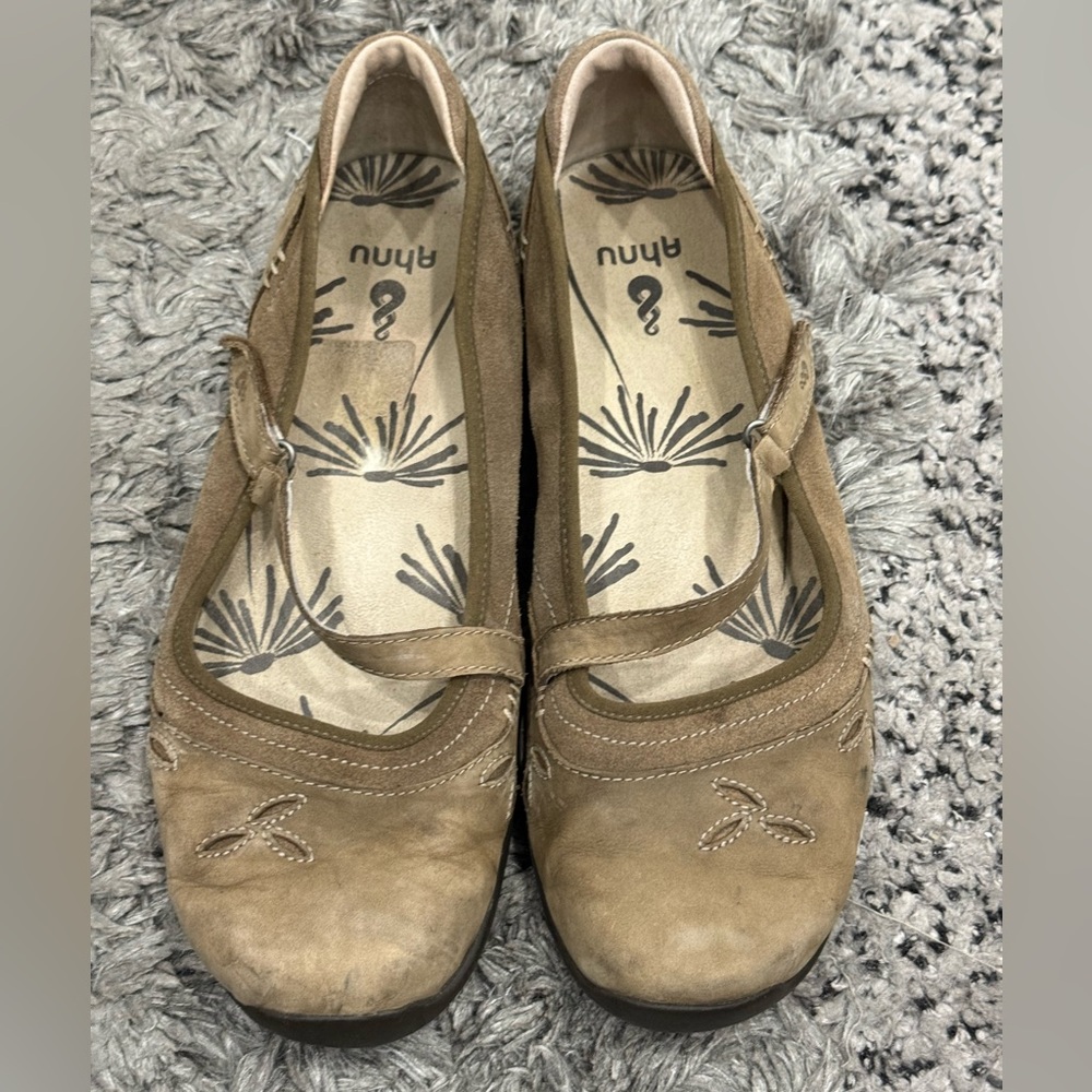 AHNU Mesh Leather Mary Jane Walking Shoes - Picture 2 of 11